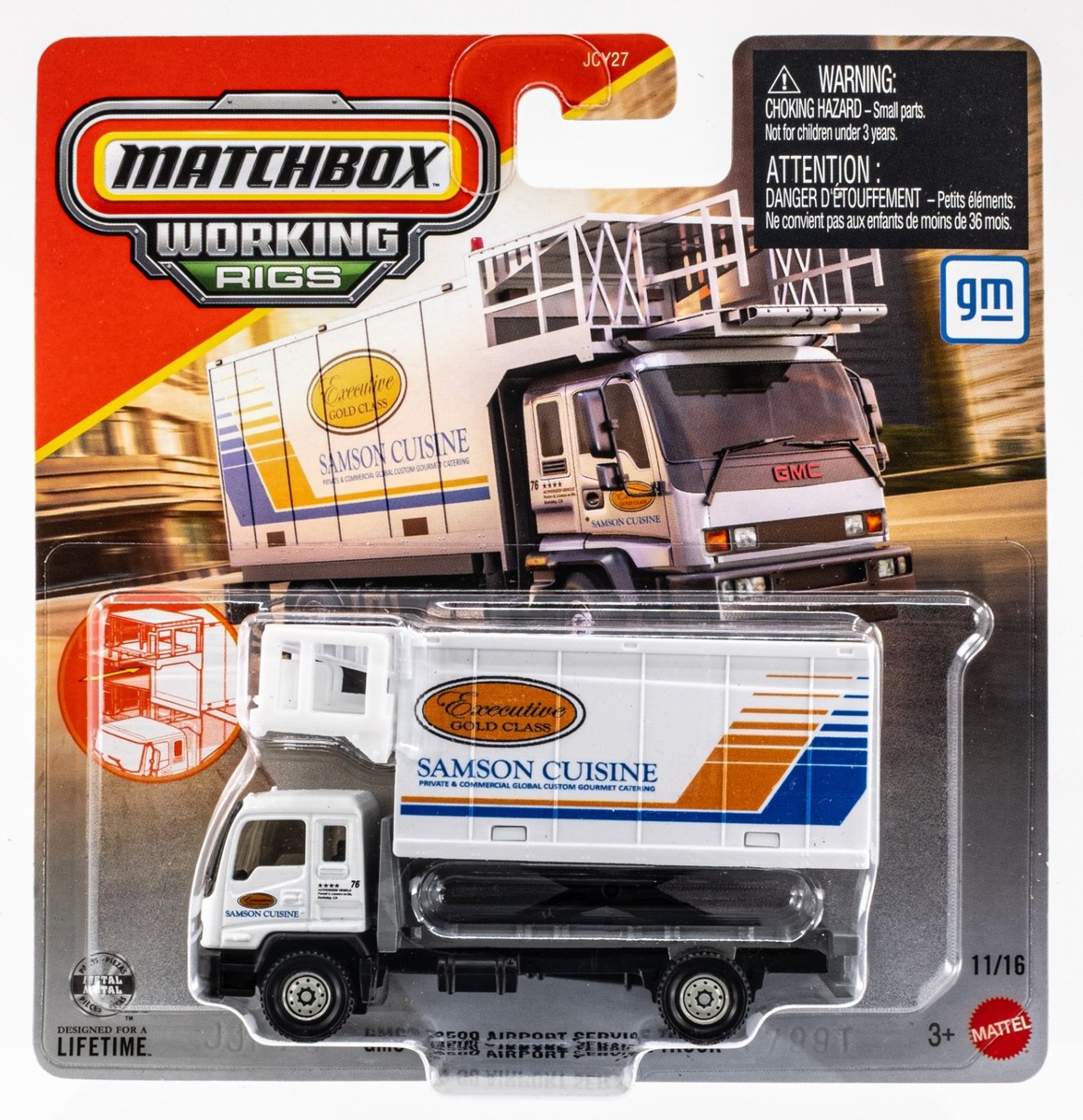 2026 Matchbox Working Rigs #11 GMC® T8500 Airport Truck WHITE