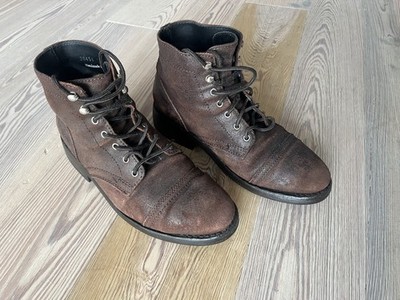 Thursday Boots Everyday Captain Men's Sz 8.5 Cap Toe Brown Leather Ankle Boots