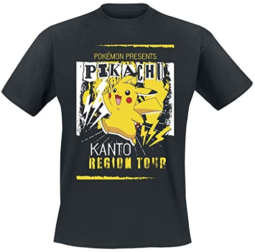 Pokemon - Kanto Region Tour Men's Shirt Black XL