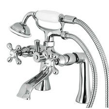 Kingston KS268C Deck-Mount Clawfoot Tub Faucet, Polished Chrome