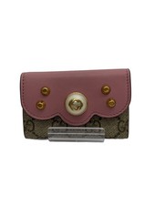 Gucci Key Case GG Supreme PVC PNK Women's Used
