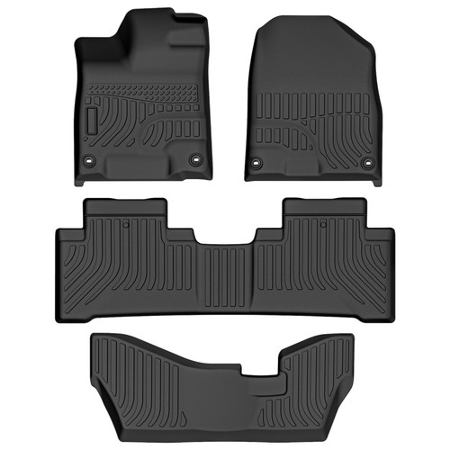 Floor Mats 3 Rows Liner Carpets For 2014-2020 Acura MDX TPE Rubber All Weather