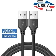 USB A Male to Male Cable USB 2.0 Data Transfer Lead for PC Laptop Hard Drive Cam