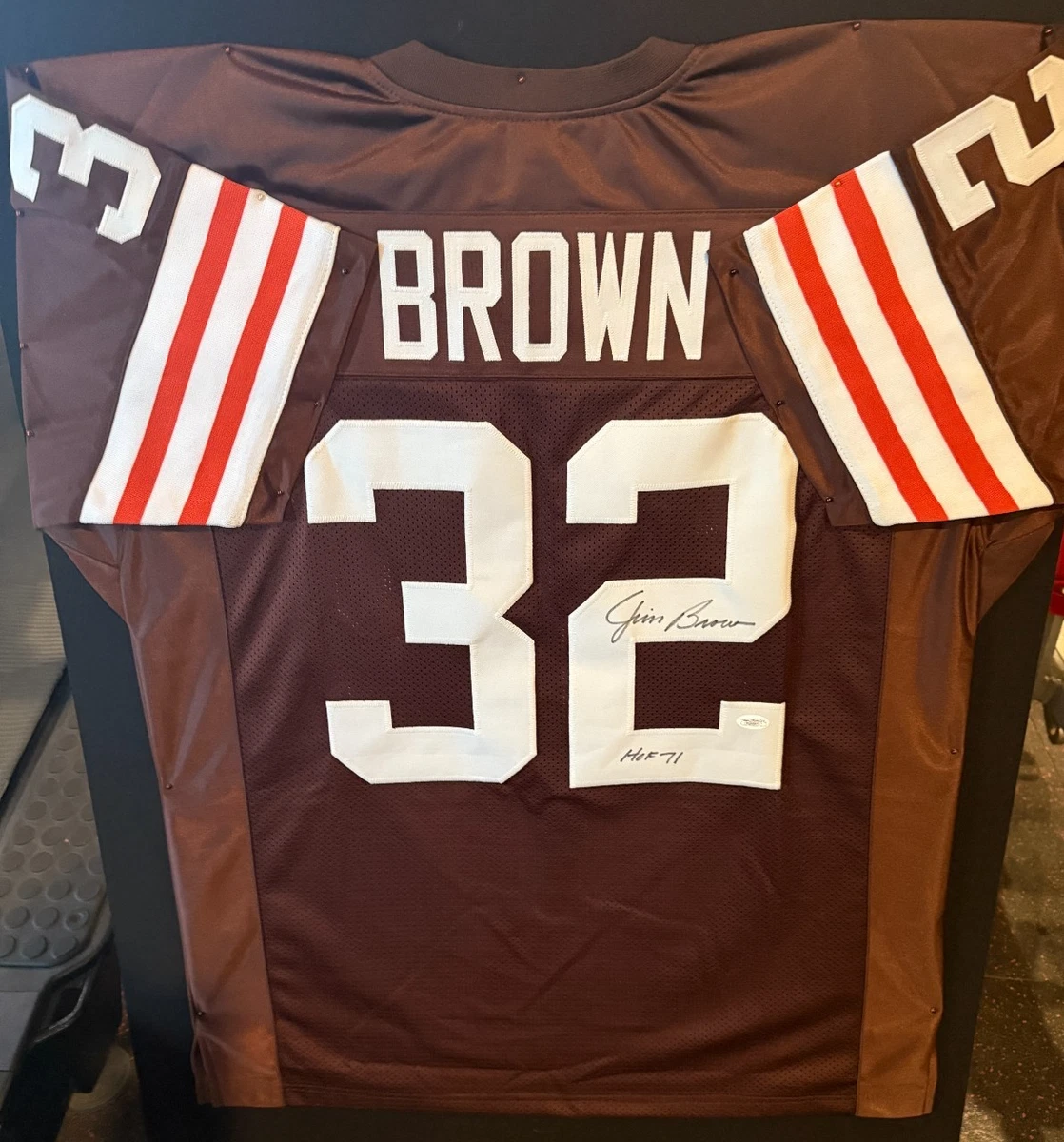 Cleveland Browns Jim Brown NFL Original Autographed Jerseys for