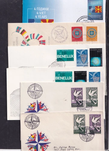 NATO choice FDC North Macedonia Netherlands Portugal Spain Turkey Germany