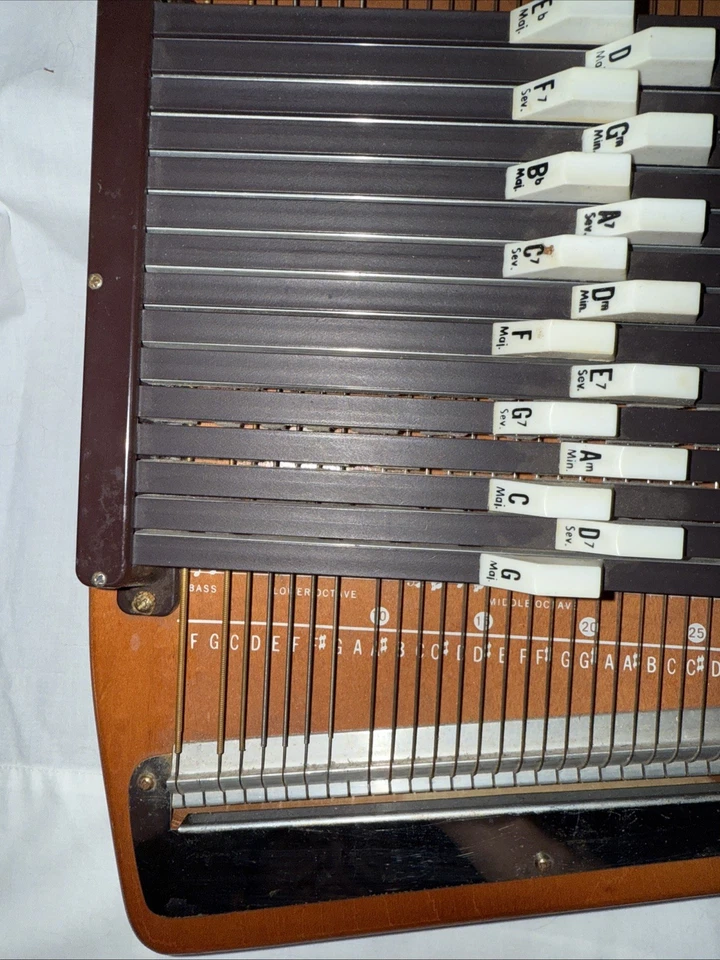 De colección Oscar Schmidt Autoharp 15 acordes 36 cuerdas con estuche (el estuche tiene daños) Foto 2 de 4