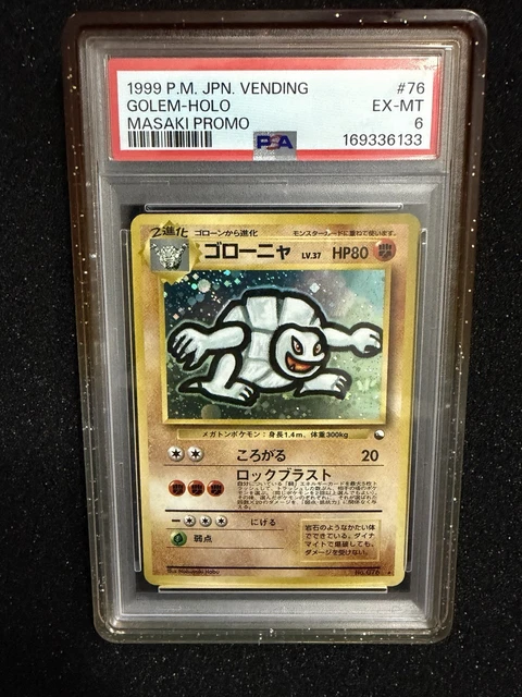 PSA 6 1999 Pokemon Japanese Vending Masaki Promo #76 Golem-Holo (CLEAN) NEW CERT