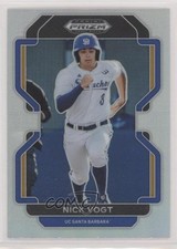 2022 Panini Prizm Draft Picks Silver Prizm Nick Vogt #PDP210 8x7