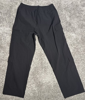 NWT Adidas Originals Black Double Cargo Relaxed Pants IY2079 - Men's Size Large