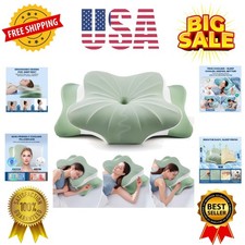 Cervical Pillow for Neck Pain Relief, Cooling Ergonomic Memory Foam Pillow wi...