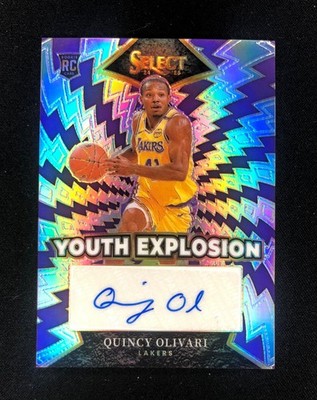 2024-25 Select - Quincy Olivari Youth Explosion Silver Prizm Auto Lakers #YE-OLI
