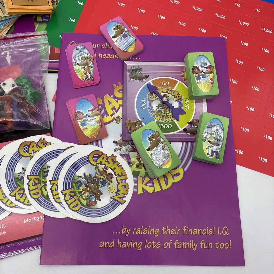 Rich Dad Cashflow For Kids Educational Board Game for Children Ages 6+ Complete - Image 4 of 4