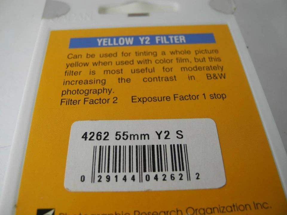 NEW PROMASTER Y2 YELLOW 55MM FILTER PERFECT UNUSED BOXED - Image 3 of 4