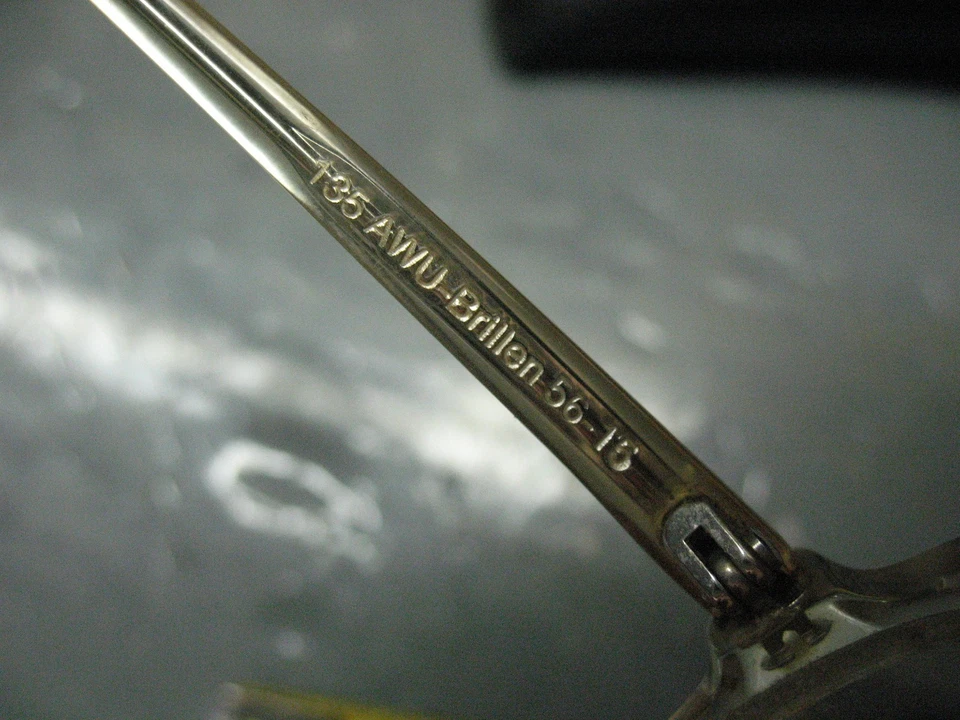 EYEGLASSES  FRAMES  AWU BRILLEN  MOD. 91  COL.119 w/ CASE W. GERMANY - Image 4 of 4
