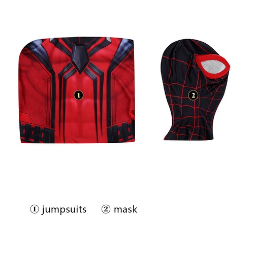 New Adult Spider Boy Crimson Cowl Suit Cosplay Costume Jumpsuit Halloween suit - Bild 11 von 11