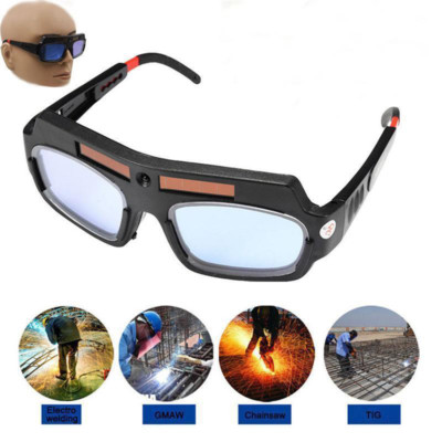 Solar Powered Auto Darkening Welding Glasses Mask Helmet Eyes Goggle Anti-UV
