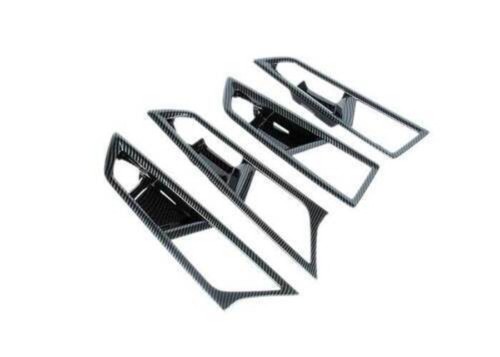 Fit For Ford Edge 2015-2024 Interior Door Handle Bowl Cover Trim Carbon Fiber - Picture 6 of 9