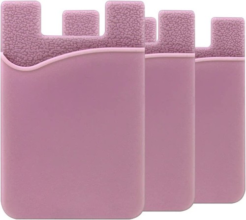 Universal Adhesive Silicone Credit Card Holder Cell Phone Pocket Stick on Wallet - Picture 15 of 40