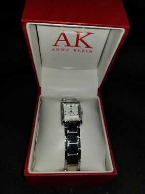 Anne Klein Diamond Dial Silver Bracelet Watch (NWT) Anne Klein Womens Genuine Diamond Dial Bracelet Watch – ShopCGX main image 2