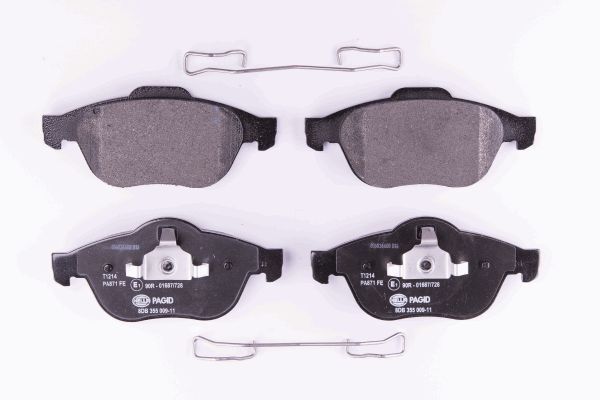 Hella 8DB 355 009-111 Bremsbelagsatz, Scheibenbremse FüR Renault-image