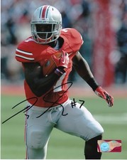 ROD SMITH  OHIO STATE BUCKEYES  ACTION SIGNED 8x10