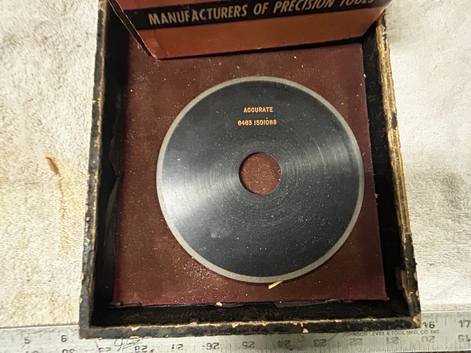 MACHINIST OfCe LATHE TOOLS MILL 1 - 6"  Diamond Grinding Wheel  1 - 1/4 Center