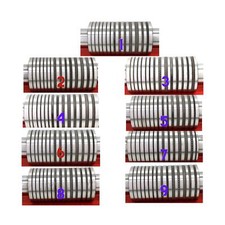 Rolling Mill Design Mix Assorted Pattern Roller - Mill - Dots - Lines - Rope