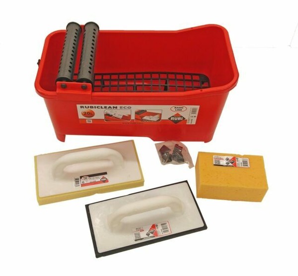 Rubi Cleaning Kit With Bucket Float Sponge Long Lasting Materials