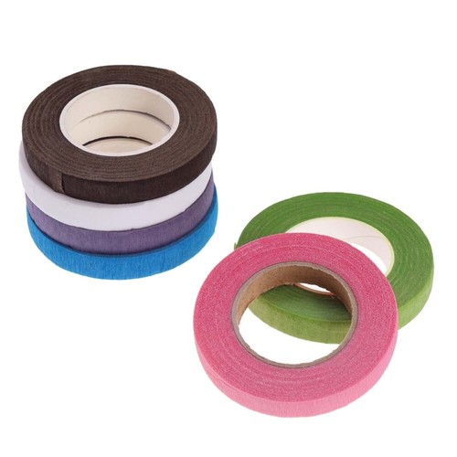 6 Rolls Flower Wrap Tapes Stem Packing Tapes Floral Crafts Tape Stem