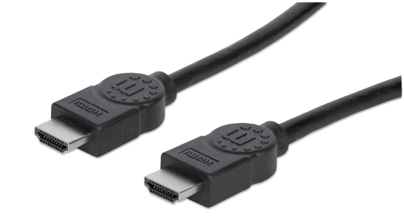 MANHATTAN HDMI-Kabel Ethernet A -> A St/St 3.00m ACC NUOVO