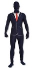 Forum Novelties Slenderman Business Suit 2pc Adult Costume Bodysuit, Black Wh...
