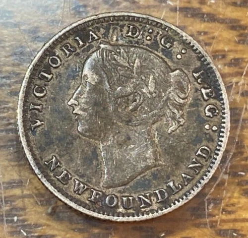 1885 Newfoundland 5 Cents — photo from the most recent tracked eBay sale