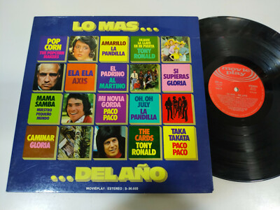 Lo Mas del Año 1972 The Popcorn Makers Pandilla Tony Ronald LP Vinilo 12'' VG/VG