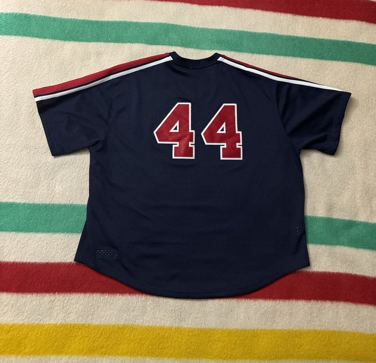 ウェア Mitchell &amp; Ness - MLB Reggie Jackson Angels Jersey 1984 Los Angeles Angels Reggie Jackson Blue Mesh Jersey