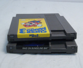 Vintage NES Cartridges Super Mario Brothers 3 & Raid on Bungeling Bay Untested 