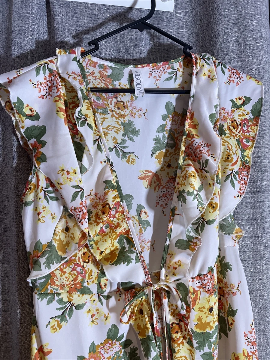Cotton On Body Dressing Gown Style Throw Over Cover Up Floral Dress - S  Small | eBay