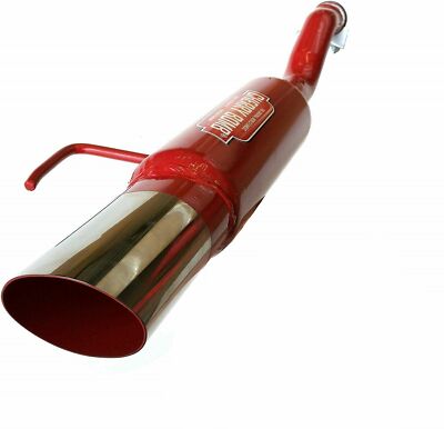 Cherry Bomb Auspuff passend für Vauxhall (Opel) Corsa D 2006-2014 1.2 und 1.4 Benzin oval