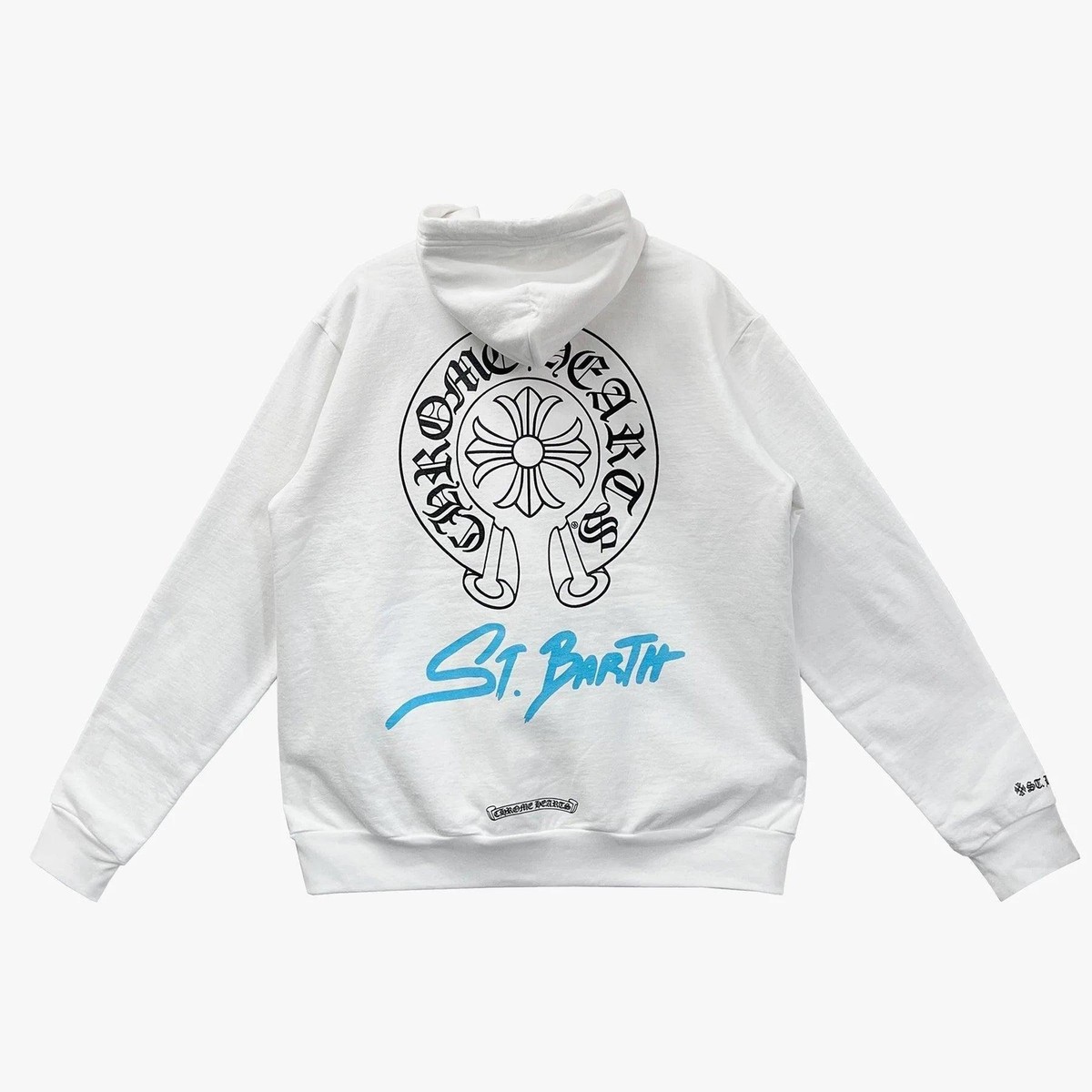 Chrome Hearts St. Barth Horseshoe Pullover Hoodie White | eBay