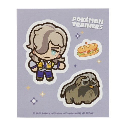 Pokemon Center Pokemon Trainer Sticker Sheet Arven Mabosstiff Paldea Region