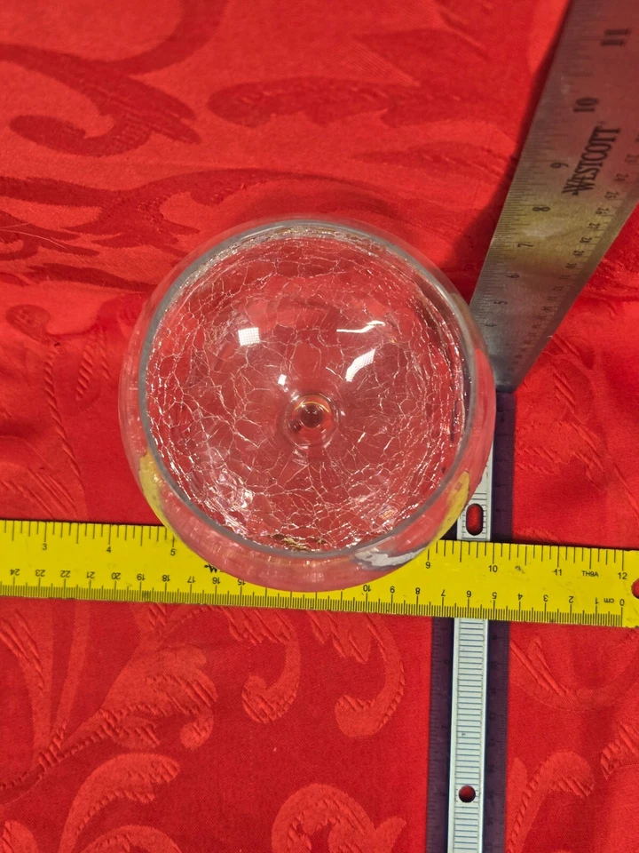 PIER 1 TRANSPARENTE ÁNGULO CREPITANTE BORDE INCLINADO GLOBO COPA DE VINO 8 1/2” Foto 2 de 3