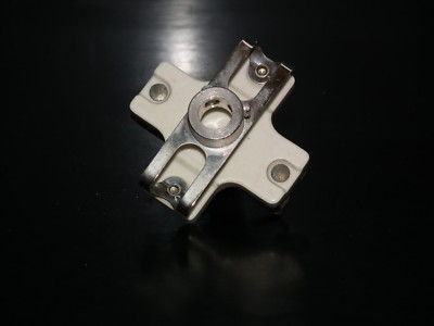 VINTAGE CERAMIC ISOLATED 1/4'' FLEXIBLE SHAFT ADAPTER - EXTENDER 6.3mm 10mm