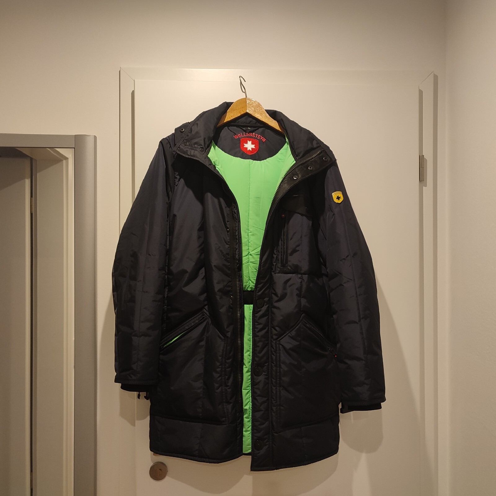 Wellensteyn Jacke Lang ICE House Man Gr.L Mit Grünem Inlay Selten