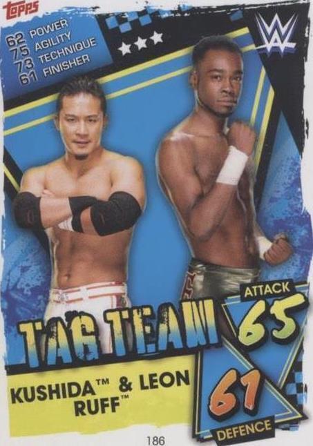 2021 Topps WWE Slam Attax - Kushida Leon Ruff #186 - 1 of 1