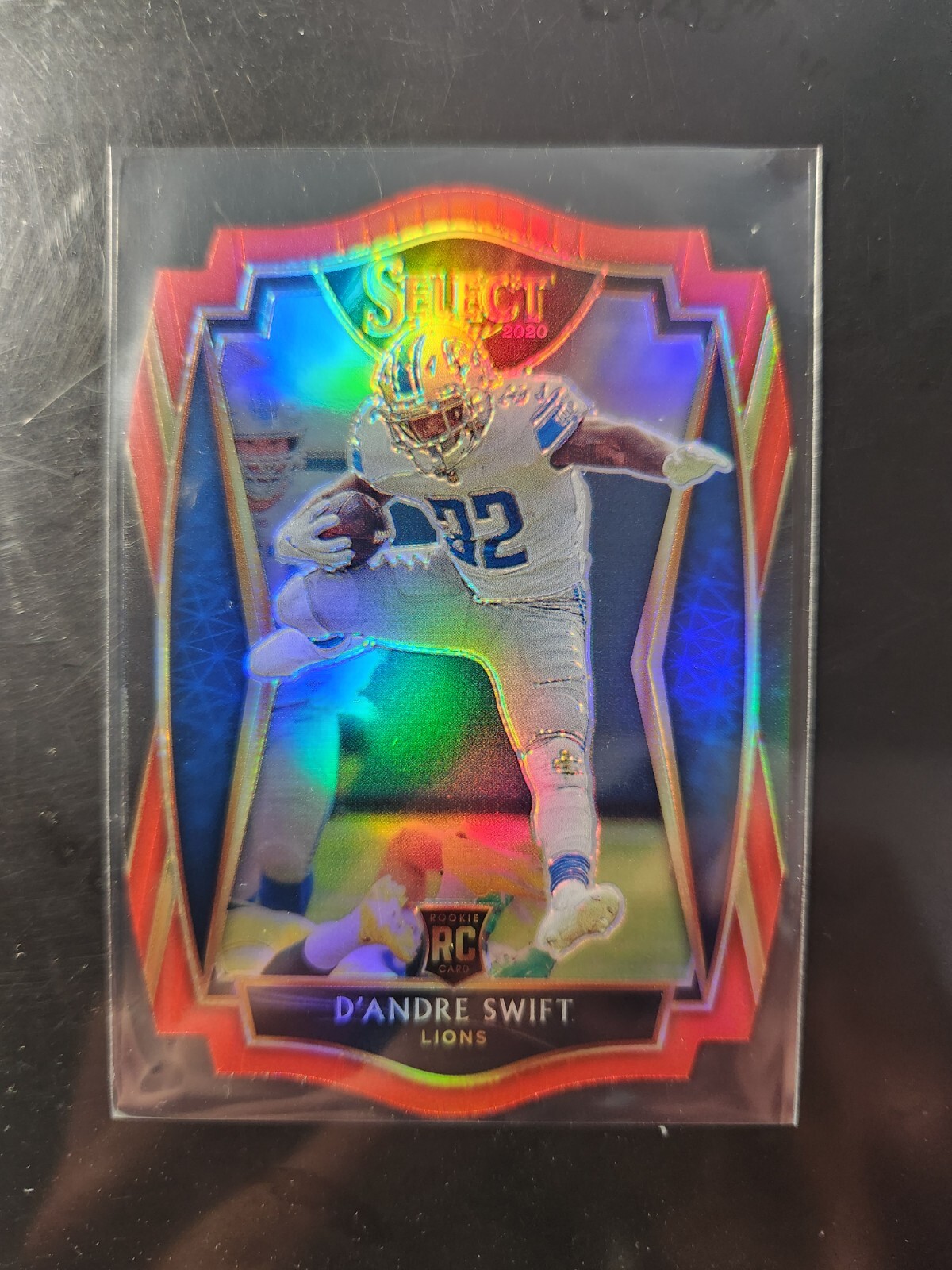 2020 Panini Select Football D'Andre Swift RC Red Die-Cut Premier Level #151