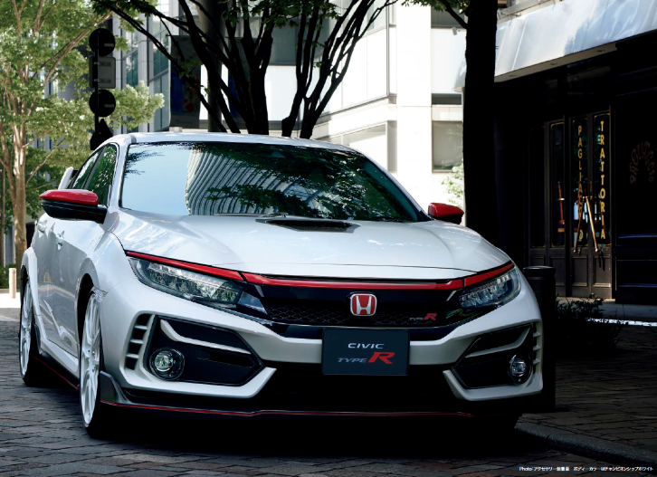 HONDA OEM FRONT GRILLE GARNISH RED CIVIC TYPE R FK8 20-21 FACELIFT