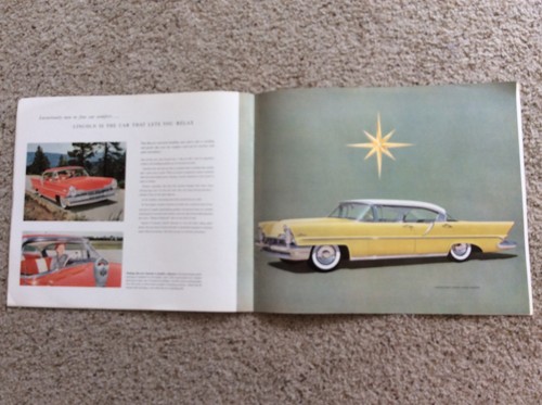 1957 Lincoln original dealership showroom deluxe color sales catalogue - Picture 7 of 10