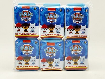 Paw Patrol Puzzle Palz 3D Puzzle Erasers - Blind Lot of 6 Capsules Series 1 *New