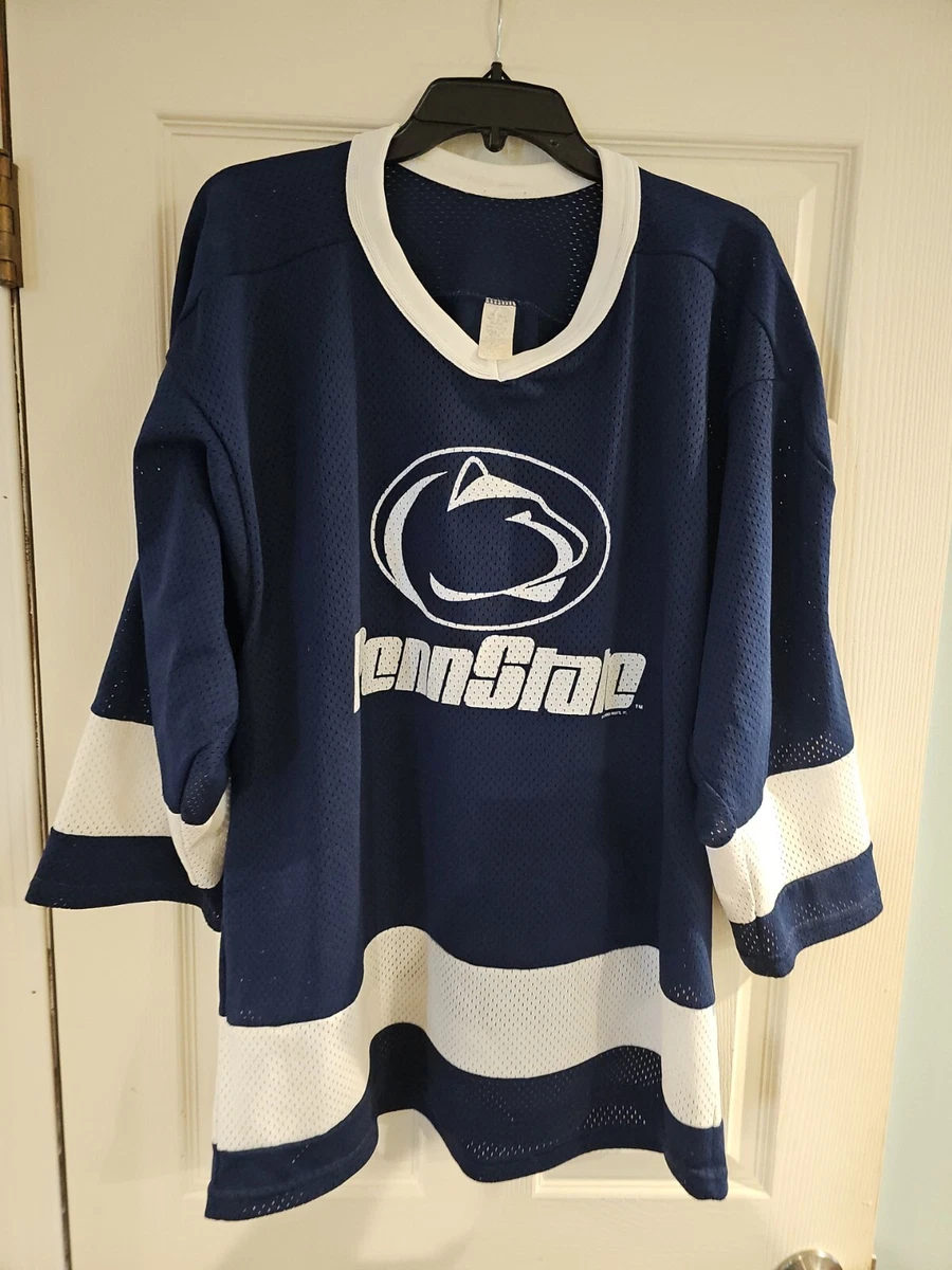 Penn state hockey jersey grey sale