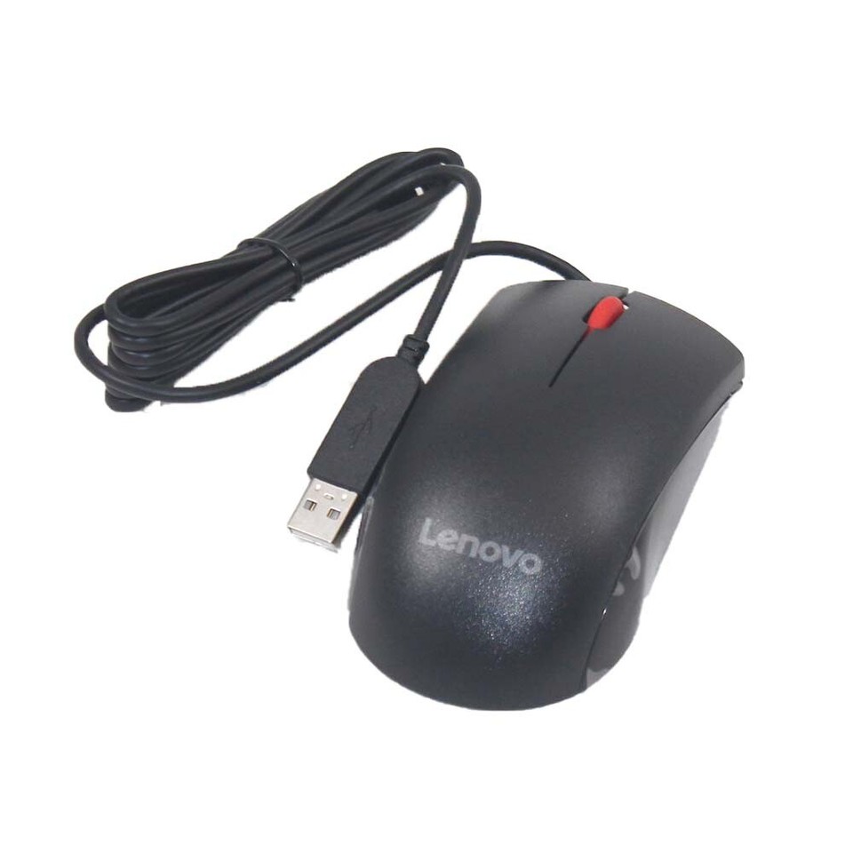 NEW Lenovo Essential USB Optical Mouse Scroll Wheel 3 Button 1600 DPI ...