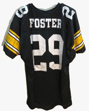 Barry Foster #29 Pittsburgh Steelers NFL Vintage 90s AFC Wilson Black Jersey L